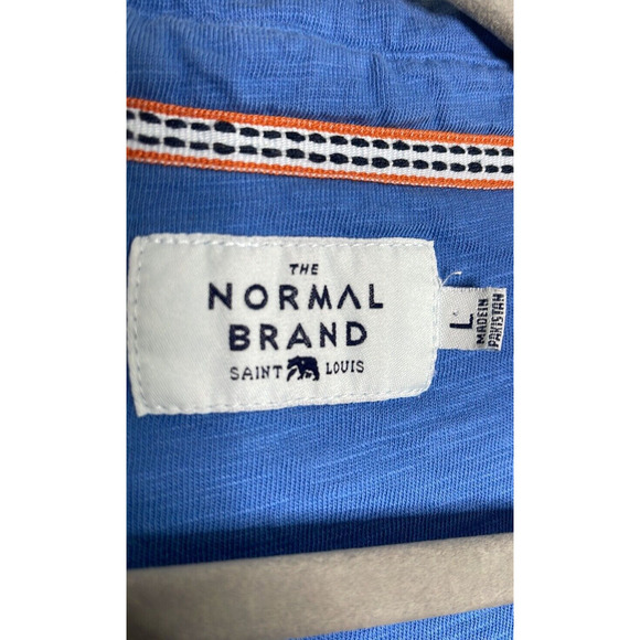 THE NORMAL BRAND‎ MEN'S POLO SHIRT SIZE L 100% COTTON - Picture 5 of 8